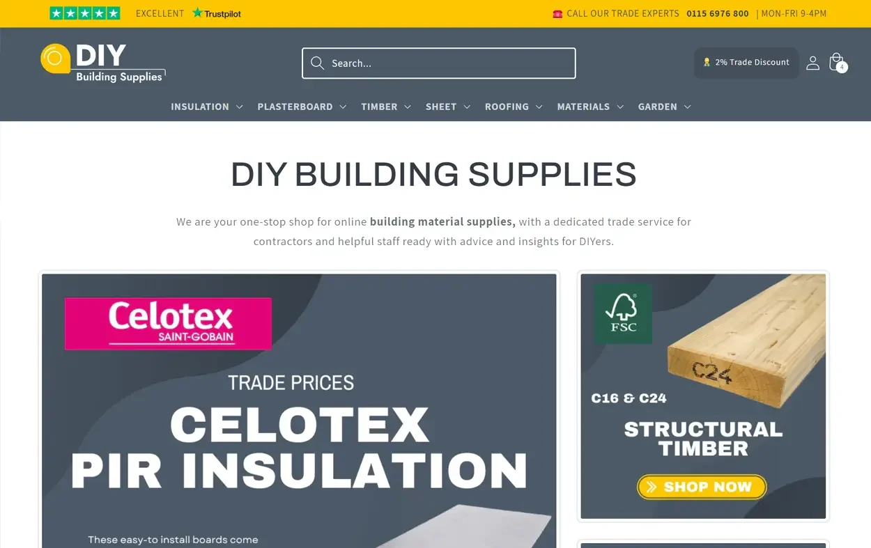 DIY Building Supplies screenshot