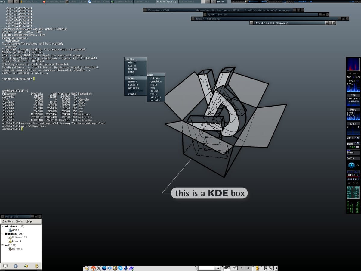 Debian Sid as my Desktop